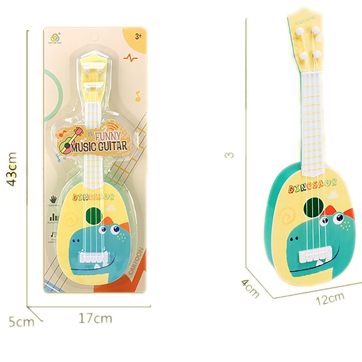Гитара "Динозаврик", 43х17х5, блистер Гитара "Динозаврик", 43х17х5, блистер