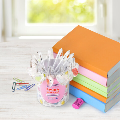 Ручка с подвеской шариковая ЮНЛАНДИЯ "Хрустальное сердце", детали Ручка с подвеской шариковая ЮНЛАНДИЯ "Хрустальное сердце", детали