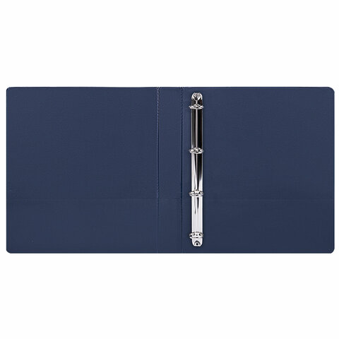 Папка на 4 кольцах, ПРОЧНАЯ, картон/ПВХ, BRAUBERG "Office", СИНЯЯ, 40 Папка на 4 кольцах, ПРОЧНАЯ, картон/ПВХ, BRAUBERG "Office", СИНЯЯ, 40