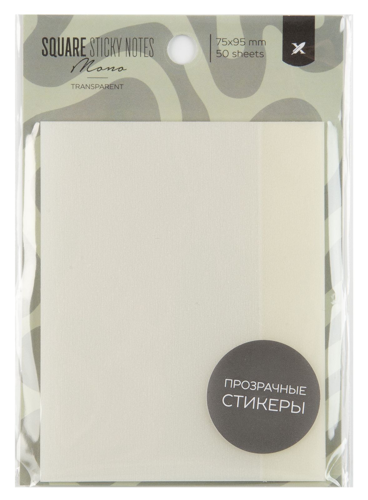 Блок самоклеящийся прозрачный LOREX TRANSPARENT MONO 75x95 мм 1 шт 50 л. прозр. Блок самоклеящийся прозрачный LOREX TRANSPARENT MONO 75x95 мм 1 шт 50 л. прозр.