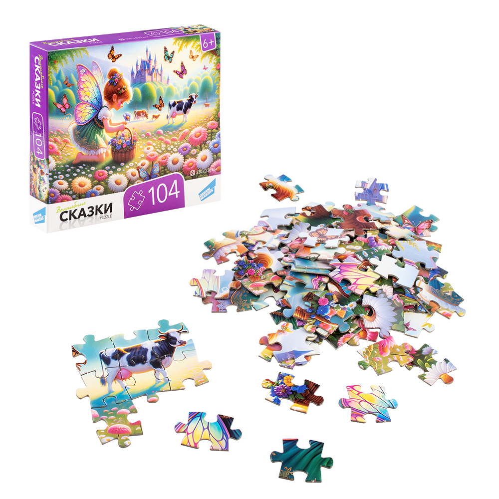 Пазлы 104 элемента "Сказки"