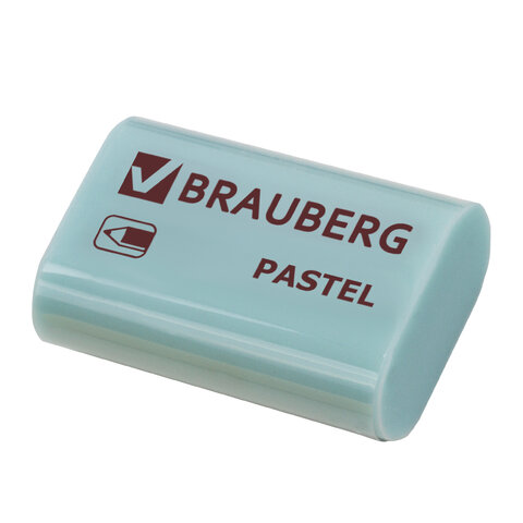 Ластик BRAUBERG "Pastel", 37х24х11мм, ассорти пастельных цветов, Ластик BRAUBERG "Pastel", 37х24х11мм, ассорти пастельных цветов,