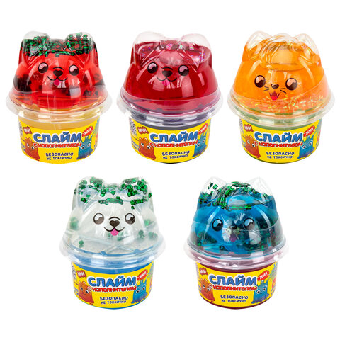 Слайм (лизун) с наполнителем, 200 г, ассорти 5 видов, JOLLY JOT (ДЖОЛЛИ ДЖОТ), Слайм (лизун) с наполнителем, 200 г, ассорти 5 видов, JOLLY JOT (ДЖОЛЛИ ДЖОТ),