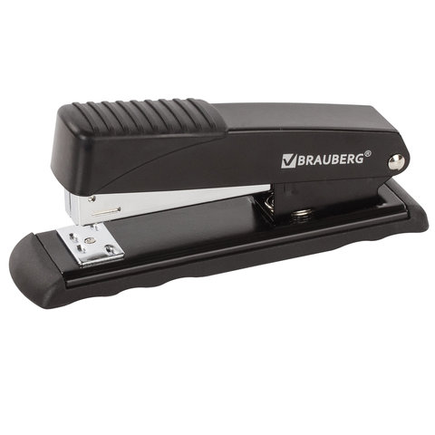 Степлер №24/6, 26/6 металлический BRAUBERG "Office", до 30 листов, Степлер №24/6, 26/6 металлический BRAUBERG "Office", до 30 листов,