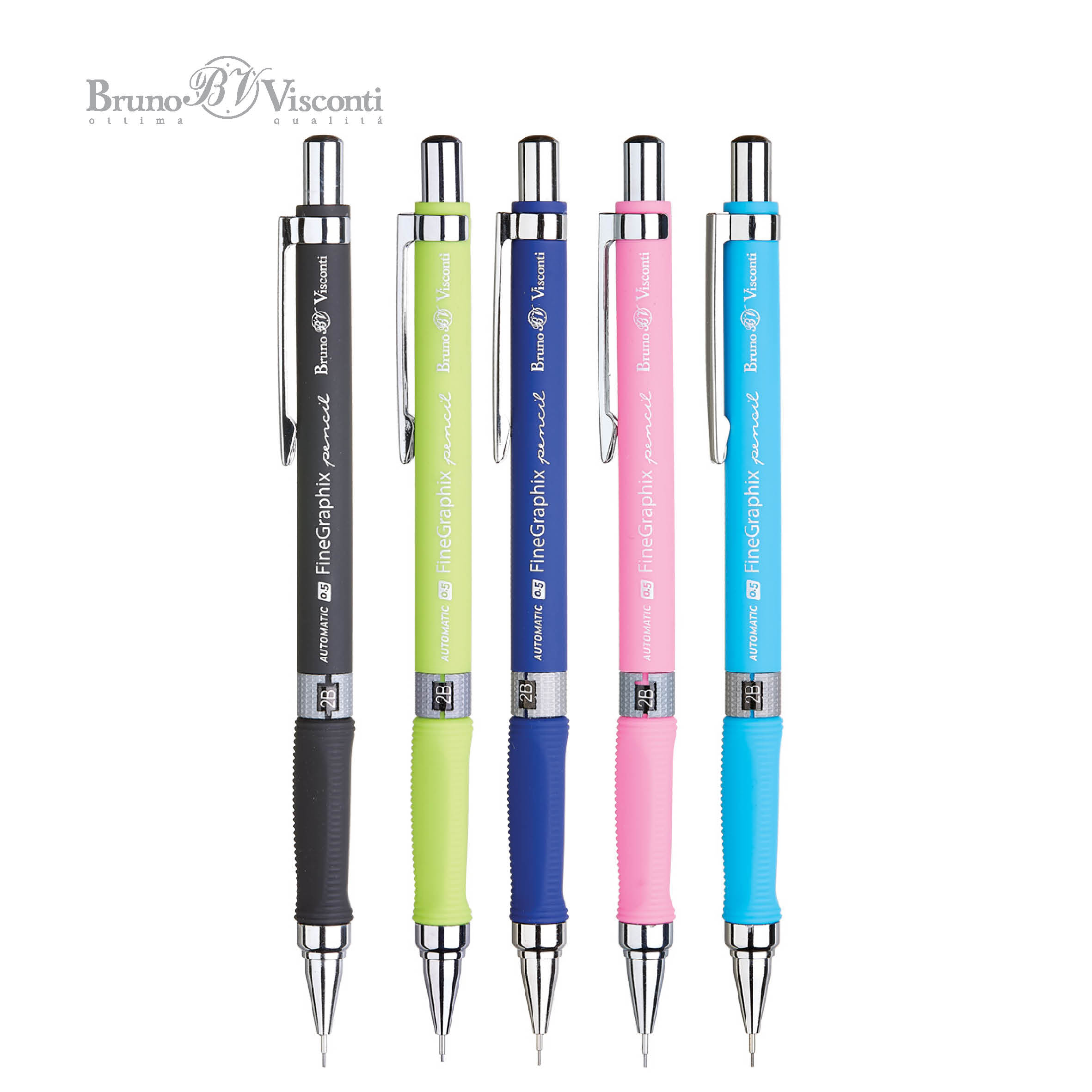 КАРАНДАШ МЕХАНИЧЕСКИЙ С ТРЕХГРАННЫМ ГРИПОМ "FineGraphix" 0,5 MM (5 ЦВ КАРАНДАШ МЕХАНИЧЕСКИЙ С ТРЕХГРАННЫМ ГРИПОМ "FineGraphix" 0,5 MM (5 ЦВ