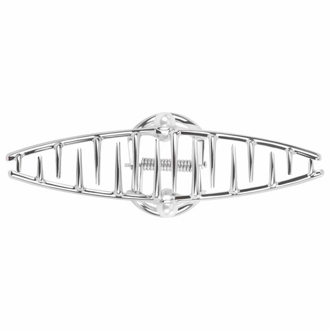 Краб для волос 11 см, с жемчужинкой, серебристый, MONTE VITA (МОНТЕ ВИТА),