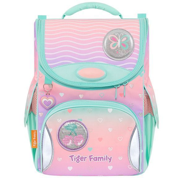 Ранец TIGER NATURE QUEST PEACH WAVES 14 л 35x31x19 см молния для девочек Ранец TIGER NATURE QUEST PEACH WAVES 14 л 35x31x19 см молния для девочек