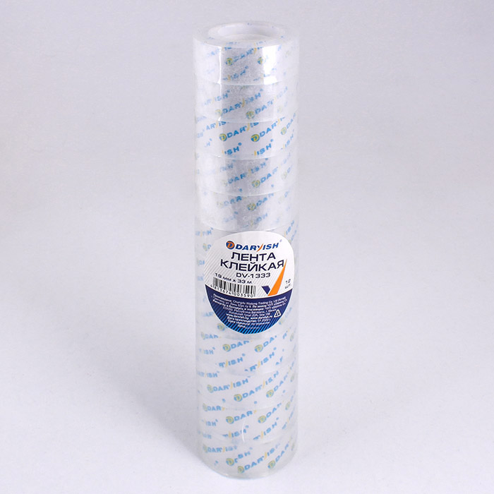 Лента клейкая 19мм*33м "Darvish" прозрачная Лента клейкая 19мм*33м "Darvish" прозрачная