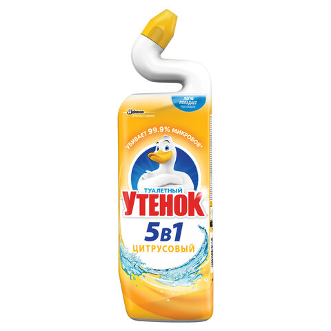 Средство для уборки туалета 900 мл ТУАЛЕТНЫЙ УТЕНОК "Цитрусовый", Средство для уборки туалета 900 мл ТУАЛЕТНЫЙ УТЕНОК "Цитрусовый",
