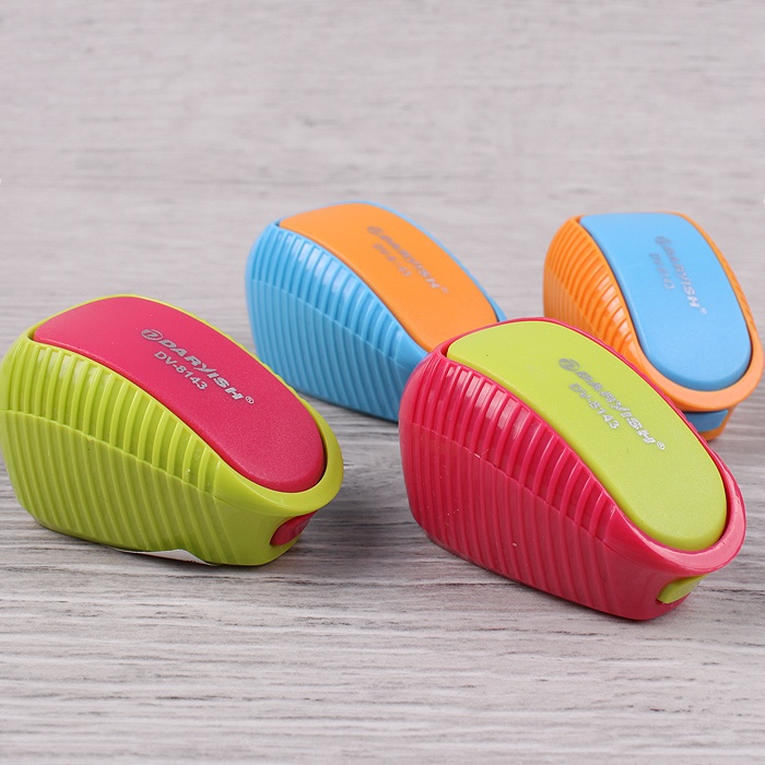 Точилка пластиковая "Darvish" ассорти с контейнером, в пластиковой Точилка пластиковая "Darvish" ассорти с контейнером, в пластиковой