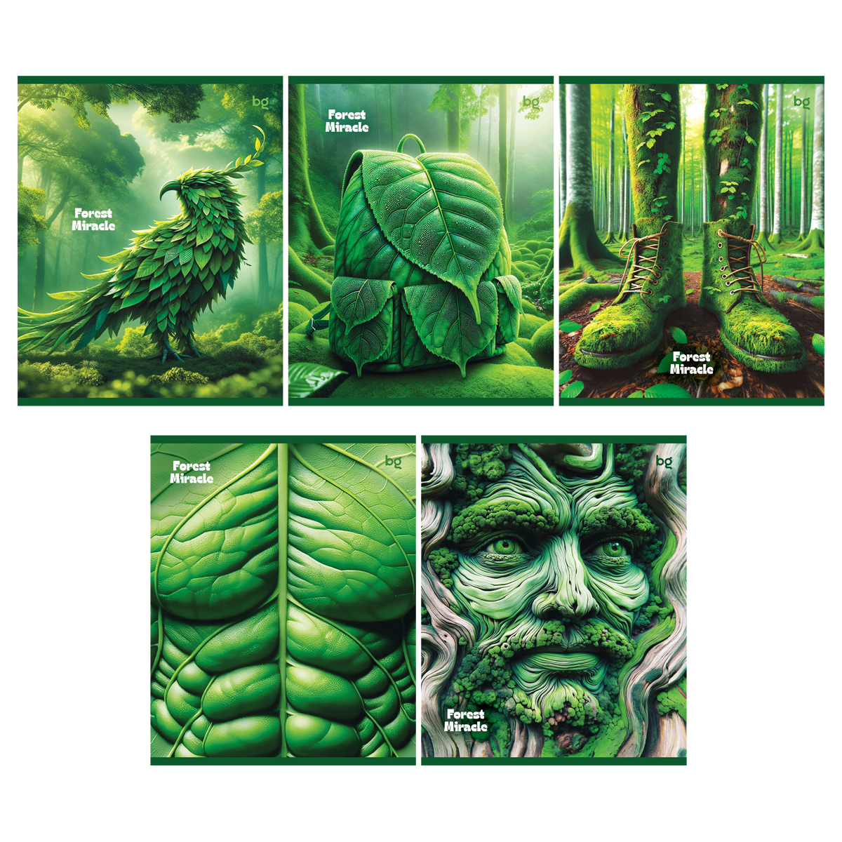 Тетрадь 96л., А5, линия BG "Forest miracle", эконом Тетрадь 96л., А5, линия BG "Forest miracle", эконом