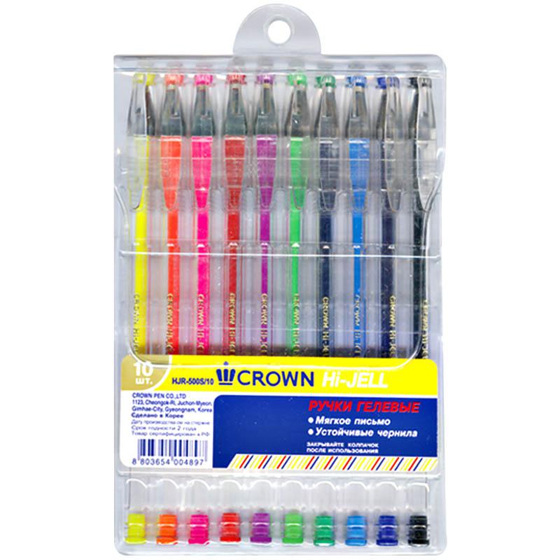 Набор гелевых ручек 10цв., 0,5мм, европодвес: HJR-500SET/10 штр.: 8803654004897 Набор гелевых ручек 10цв., 0,5мм, европодвес: HJR-500SET/10 штр.: 8803654004897
