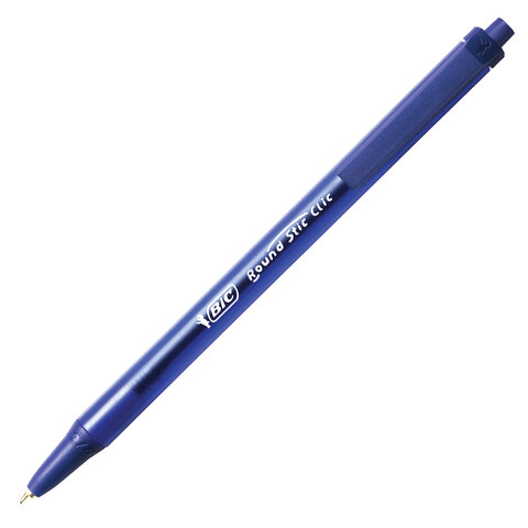 Ручка шариковая автоматическая BIC "Round Stic Clic", СИНЯЯ, корпус Ручка шариковая автоматическая BIC "Round Stic Clic", СИНЯЯ, корпус