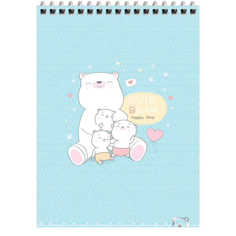 Блокнот А5 60л. на гребне MESHU "Sweet bear", пластиковая обложка Блокнот А5 60л. на гребне MESHU "Sweet bear", пластиковая обложка