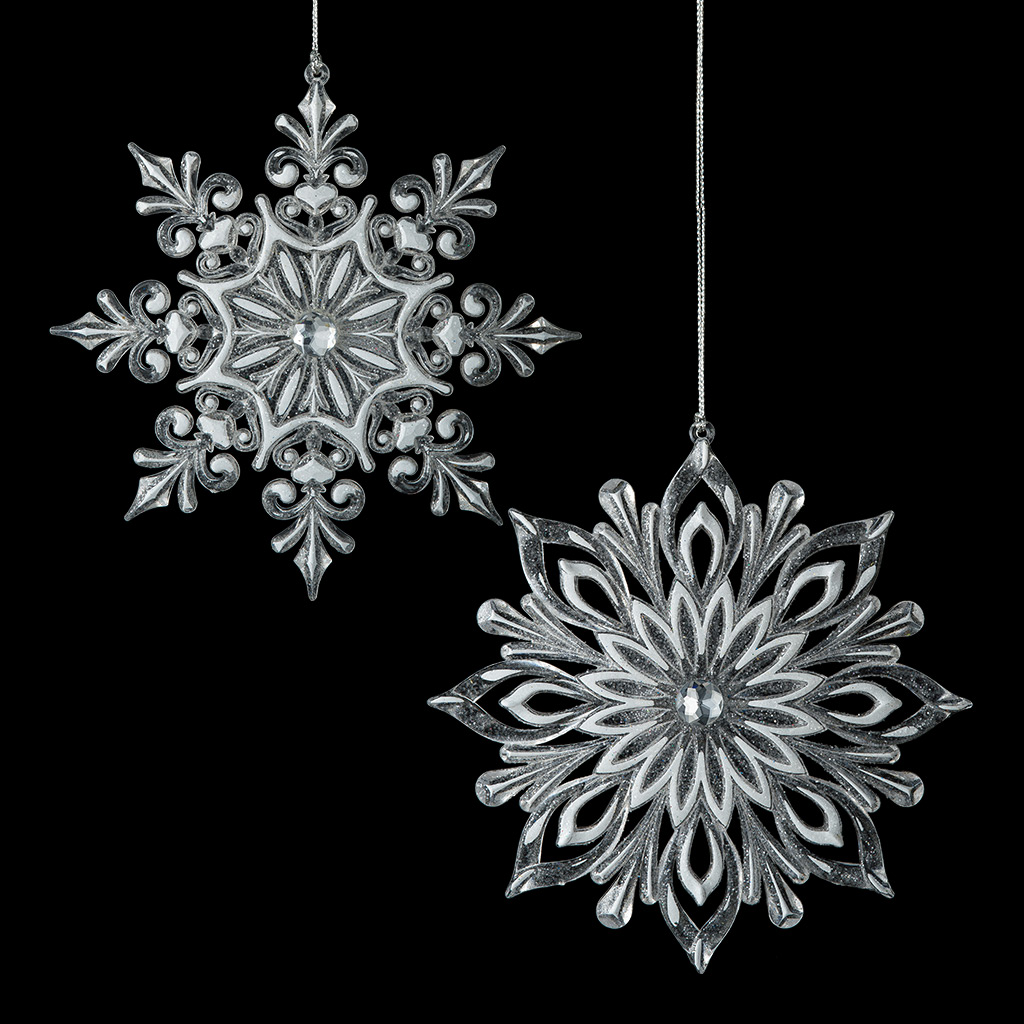 Украшение ErichKrause Decor® Снежинка ледяные узоры 15см Украшение ErichKrause Decor® Снежинка ледяные узоры 15см