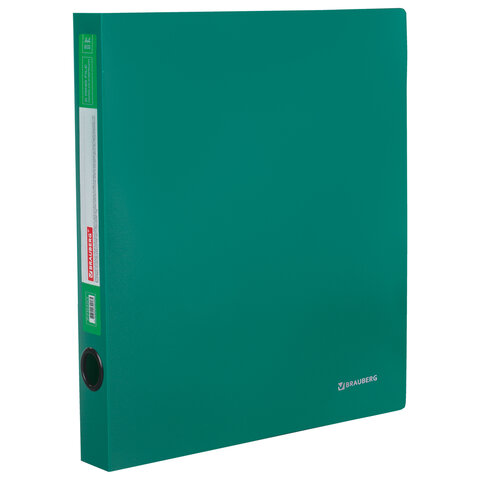 Папка на 2 кольцах BRAUBERG "Стандарт", 40 мм, зеленая, до 300 листов, Папка на 2 кольцах BRAUBERG "Стандарт", 40 мм, зеленая, до 300 листов,