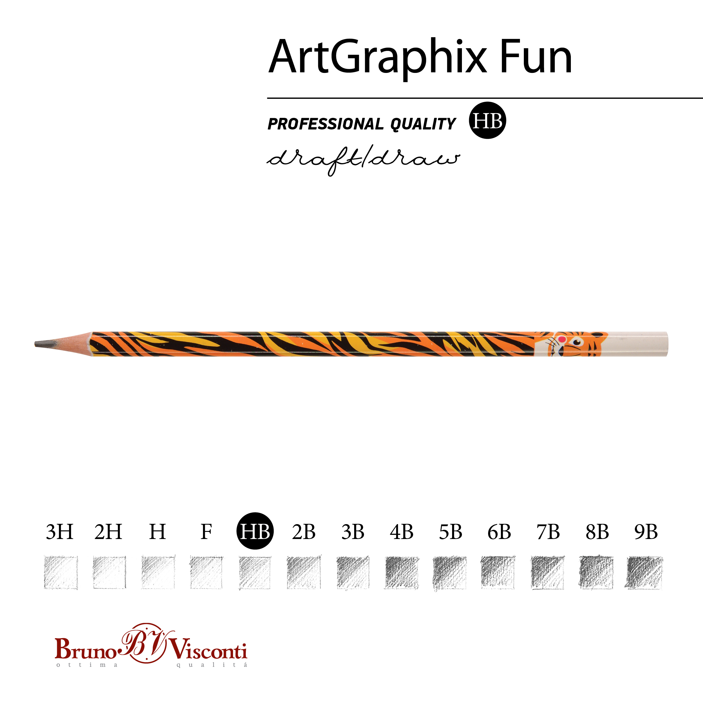 КАРАНДАШ ЧЕРНОГРАФИТОВЫЙ "ArtGraphix. Fun. Тигр" НВ (пластиковый КАРАНДАШ ЧЕРНОГРАФИТОВЫЙ "ArtGraphix. Fun. Тигр" НВ (пластиковый