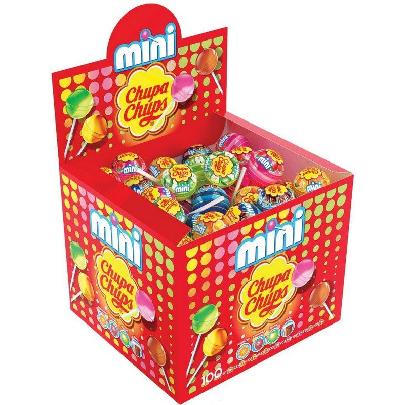 Карамель Chupa Chups МИНИ 12Х100 АССОРТИ 1488200 Карамель Chupa Chups МИНИ 12Х100 АССОРТИ 1488200