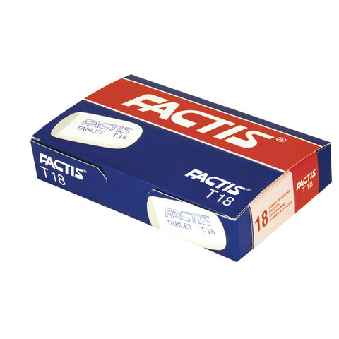 Резинка стирательная FACTIS Tablet T 18 (Испания), скошенный край, 45х28х13 мм, Резинка стирательная FACTIS Tablet T 18 (Испания), скошенный край, 45х28х13 мм,