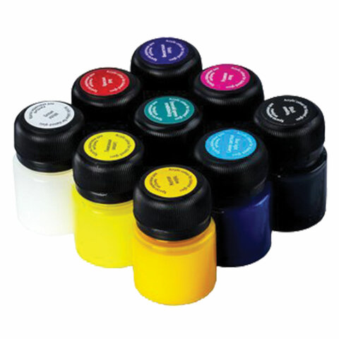 Краски акриловые для витража с контуром "Декола", 9 цветов по 20 мл, в Краски акриловые для витража с контуром "Декола", 9 цветов по 20 мл, в