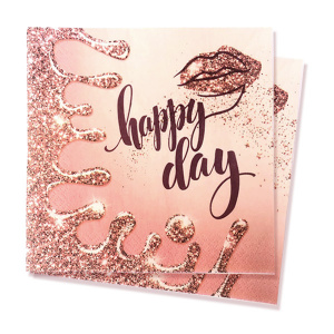 Салфетки Happy Day 33см X 33см. 12шт. Салфетки Happy Day 33см X 33см. 12шт.