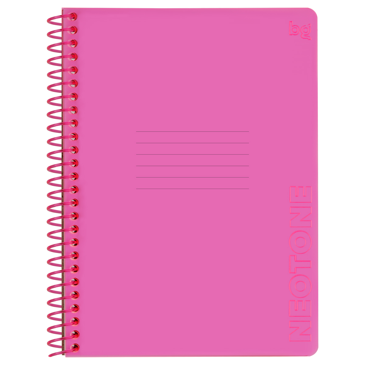 Тетрадь 48л., А5, клетка на пластиковом гребне, BG "Neon. Pink", Тетрадь 48л., А5, клетка на пластиковом гребне, BG "Neon. Pink",