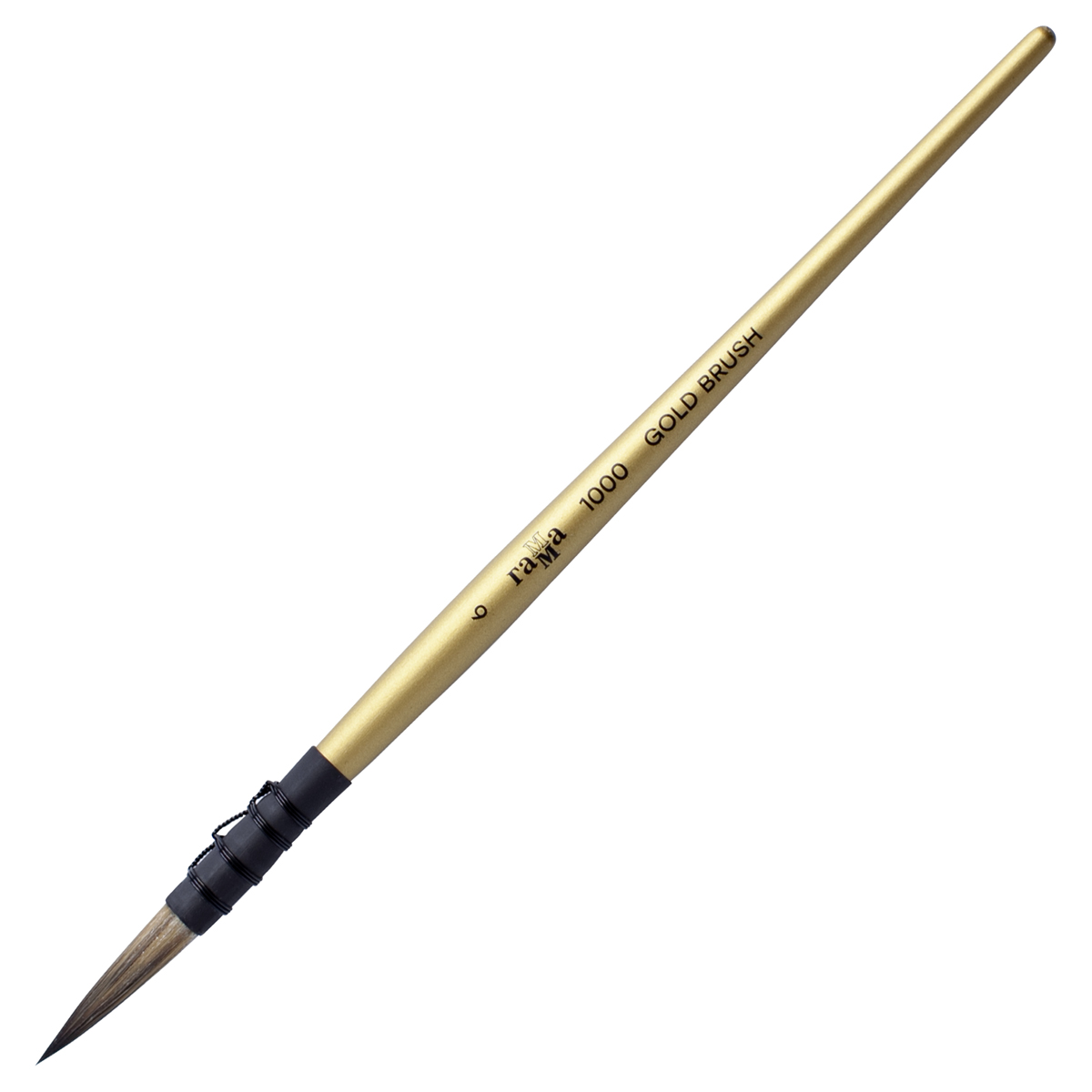 Кисть художественная синтетика Гамма "GOLD BRUSH", круглая №6, Кисть художественная синтетика Гамма "GOLD BRUSH", круглая №6,