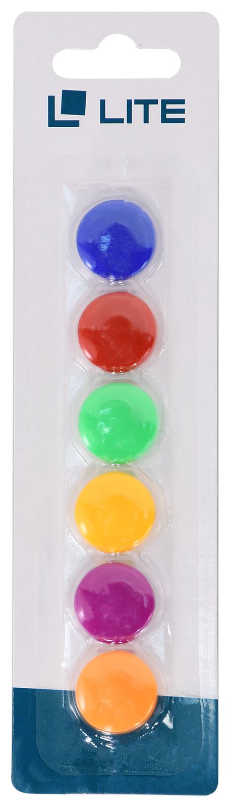 Магниты для досок LITE d=20 мм 6 шт ассорти блистер европодвес Магниты для досок LITE d=20 мм 6 шт ассорти блистер европодвес