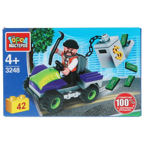 Конструктор воришка с сейфом, 42 дет. Город мастеров Конструктор воришка с сейфом, 42 дет. Город мастеров