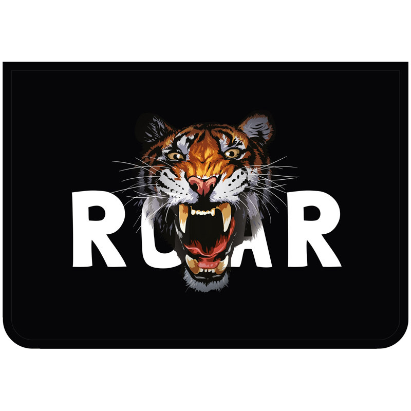 Папка для тетрадей 2 отделения А4 ArtSpace "Tiger", пластик, фольга, Папка для тетрадей 2 отделения А4 ArtSpace "Tiger", пластик, фольга,