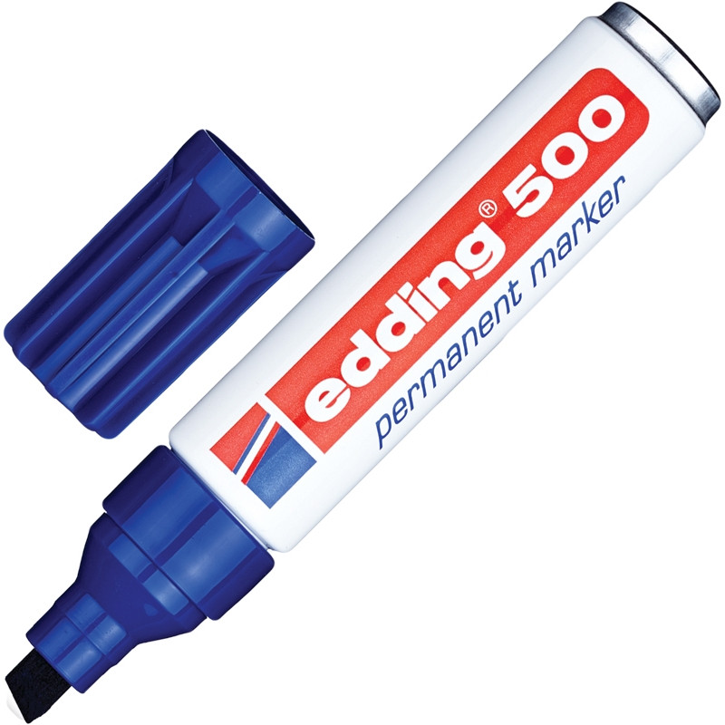 Маркер перманентный Edding E-500/3 синий (толщина линии 2-7 мм) Маркер перманентный Edding E-500/3 синий (толщина линии 2-7 мм)