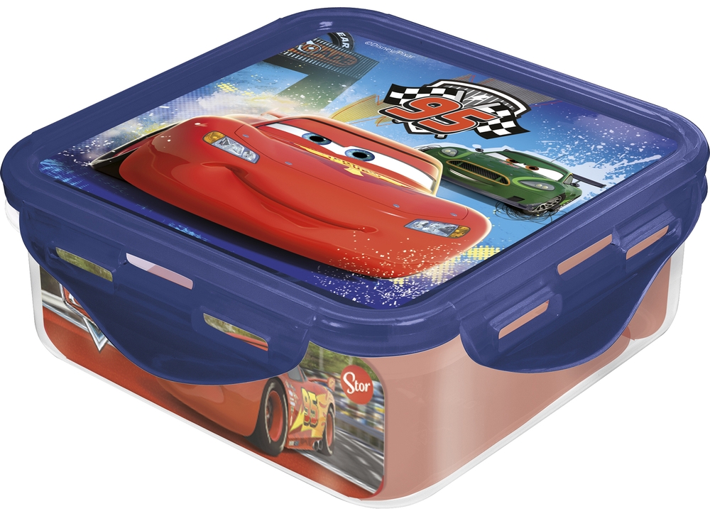 Контейнер пластиковый (квадратный, 500 мл) Тачки Грани гонок Контейнер пластиковый (квадратный, 500 мл) Тачки Грани гонок