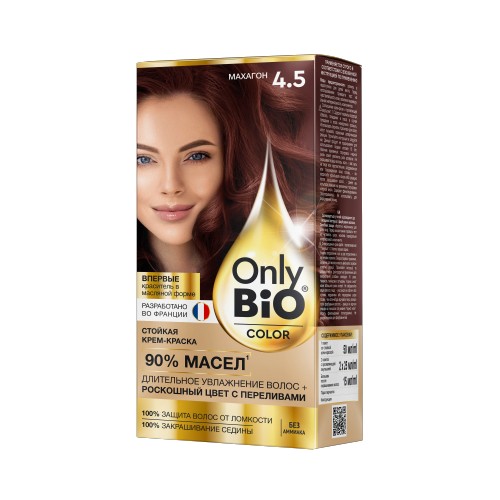 Арт.GB-8028 Fito косметик Стойкая крем-краска Only Bio COLOR Тон 4.5 Махагон, Арт.GB-8028 Fito косметик Стойкая крем-краска Only Bio COLOR Тон 4.5 Махагон,