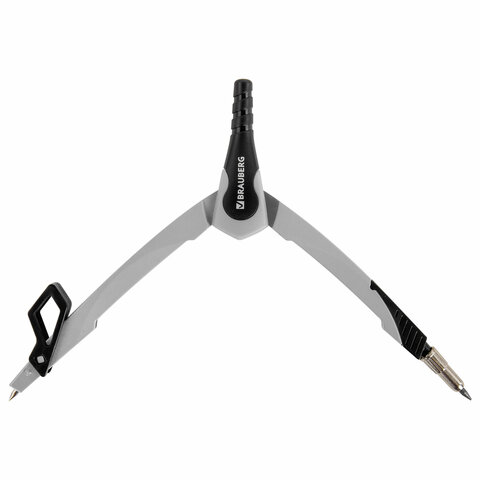 Циркуль с защитным колпачком BRAUBERG "ULTRA", 135 мм, графитовый, Циркуль с защитным колпачком BRAUBERG "ULTRA", 135 мм, графитовый,