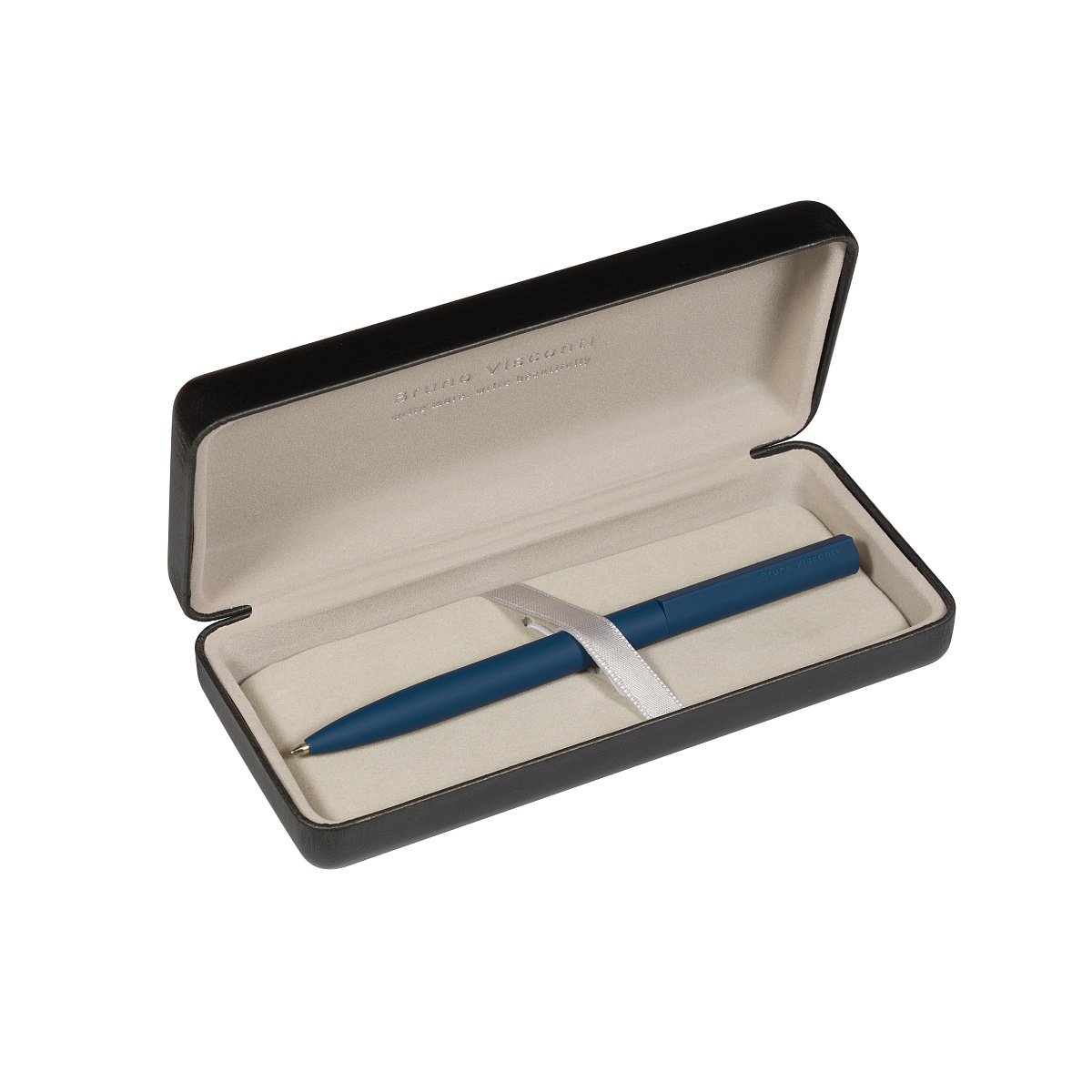 РУЧКА "TORINO" В ФУТЛЯРЕ PREMIUM ИЗ ЭКОКОЖИ, 1.0 ММ, СИНЯЯ (корпус