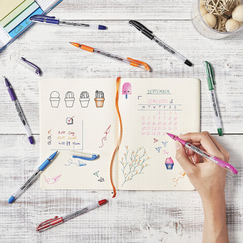 Ручка гелевая с грипом BIC "Gelocity Stic", СИНЯЯ, узел 0,5 мм, линия Ручка гелевая с грипом BIC "Gelocity Stic", СИНЯЯ, узел 0,5 мм, линия