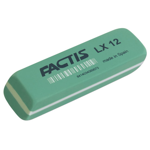 Резинка стирательная большая FACTIS LX 12 (Испания), прямоугольная, 74х24х13 мм, Резинка стирательная большая FACTIS LX 12 (Испания), прямоугольная, 74х24х13 мм,