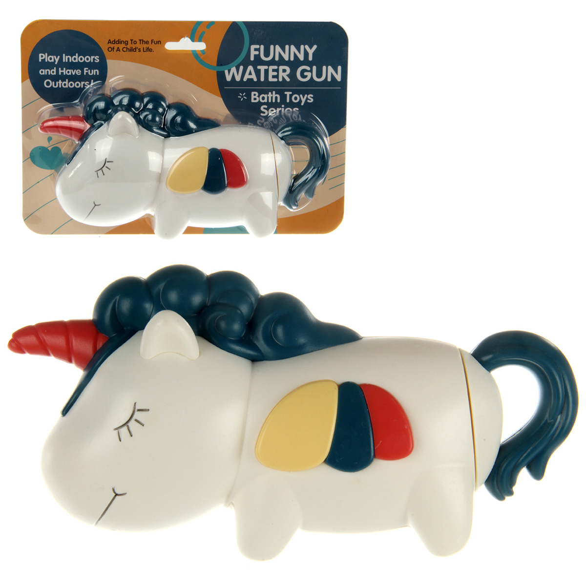 Водный пистолет Единорог 20х10см/75мл, блистер Водный пистолет Единорог 20х10см/75мл, блистер