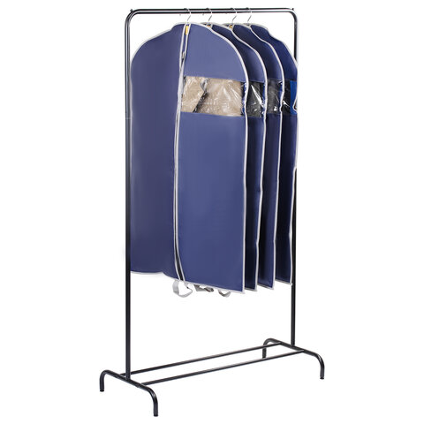 Чехол для одежды на молнии с ручками дорожный 60х100 см, синий, SHAMAANI