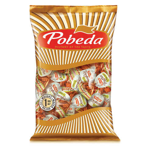 Конфеты ПОБЕДА ВКУСА "Трюфели шоколадные" БЕЗ САХАРА, посыпанные Конфеты ПОБЕДА ВКУСА "Трюфели шоколадные" БЕЗ САХАРА, посыпанные