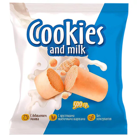Батончики шоколадные COOKIES AND MILK молочные со сливочным печеньем, 500 г, Батончики шоколадные COOKIES AND MILK молочные со сливочным печеньем, 500 г,