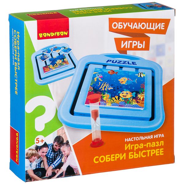 Обучающие игры Bondibon Настольная игра «СОБЕРИ БЫСТРЕЕ», BOX 21х5.6х21 см Обучающие игры Bondibon Настольная игра «СОБЕРИ БЫСТРЕЕ», BOX 21х5.6х21 см