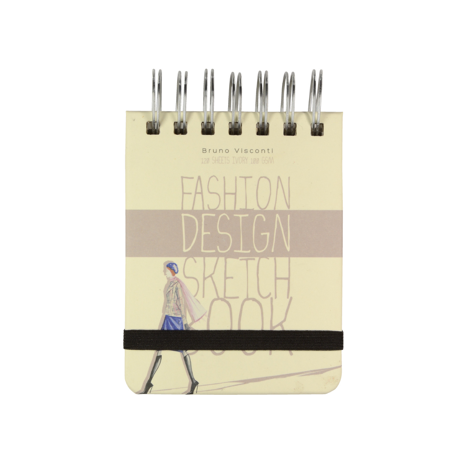 SKETCHBOOK BV, 100х130 мм, 120Л. БЕЖЕВЫЙ 100 гр. НА ГРЕБНЕ (4 ВИДА)