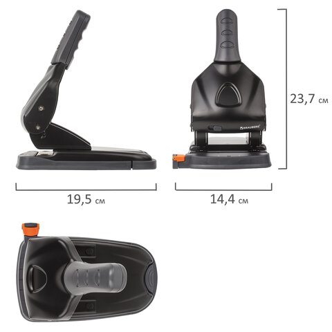 Дырокол металлический МОЩНЫЙ BRAUBERG "Heavy duty" до 65 листов, Дырокол металлический МОЩНЫЙ BRAUBERG "Heavy duty" до 65 листов,