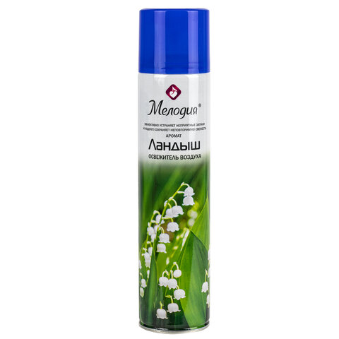 Освежитель воздуха аэрозольный 300 мл МЕЛОДИЯ "ЛАНДЫШ", 605344 Освежитель воздуха аэрозольный 300 мл МЕЛОДИЯ "ЛАНДЫШ", 605344