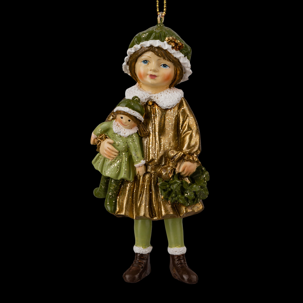 Украшение ErichKrause Decor® Девочка с куклой рождественская 10см Украшение ErichKrause Decor® Девочка с куклой рождественская 10см