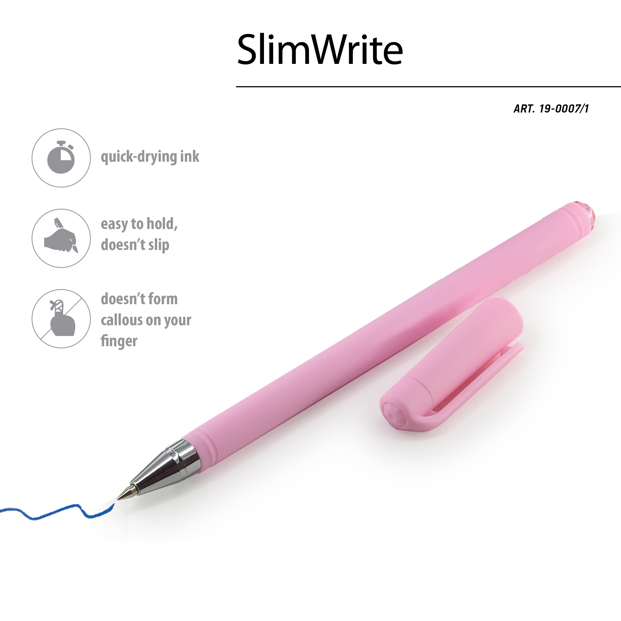 РУЧКА ПОД ПЕРСОНАЛИЗАЦИЮ "SlimWrite.SPECIAL. Розовый корпус" ШАРИКОВАЯ РУЧКА ПОД ПЕРСОНАЛИЗАЦИЮ "SlimWrite.SPECIAL. Розовый корпус" ШАРИКОВАЯ