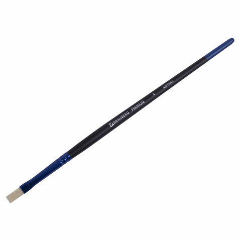 Кисть щетина, плоская № 4, BRAUBERG PREMIUM, 200994 Кисть щетина, плоская № 4, BRAUBERG PREMIUM, 200994