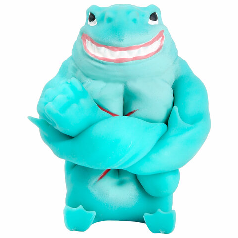 Игрушка-антистресс "АКУЛА", 10 см, ассорти, 4 цвета, блистер, JOLLY