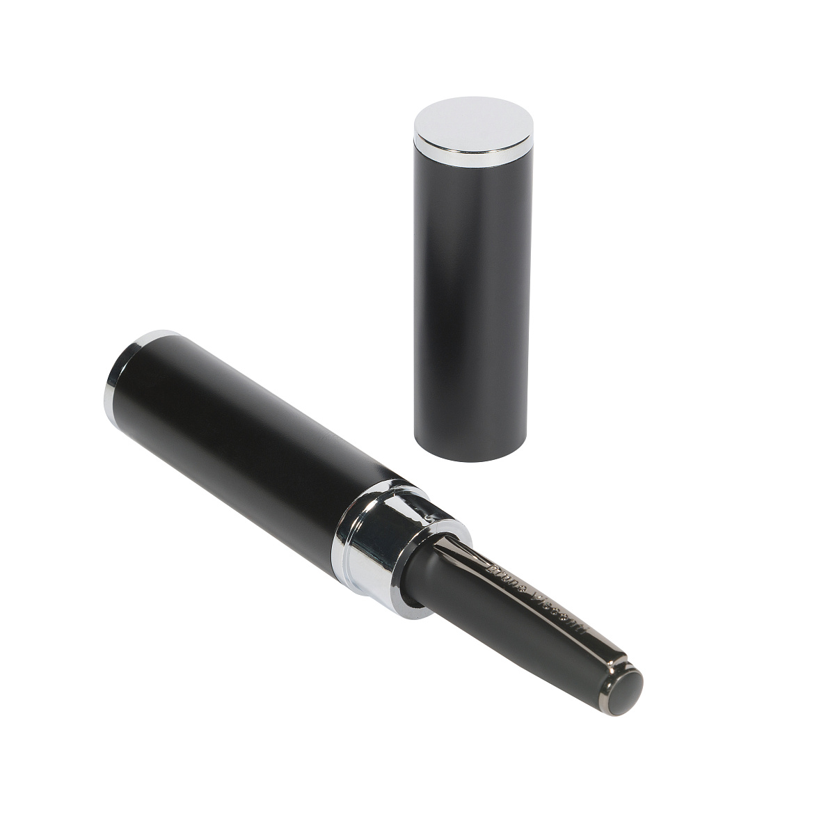 РУЧКА "SIDNEY" В ТУБУСЕ КРУГЛОЙ ФОРМЫ, 0,7 ММ, СИНЯЯ (корпус черный, РУЧКА "SIDNEY" В ТУБУСЕ КРУГЛОЙ ФОРМЫ, 0,7 ММ, СИНЯЯ (корпус черный,